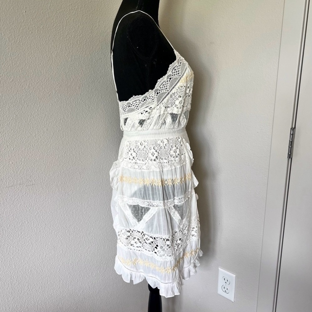 • Free People Intimately Miley Bodysuit Mini Dress in Ivory • - Picture 9 of 13